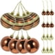 thumbnail image 4 of Xmas Party Supplies Christmas Ball Ornaments Party Decorative Xmas Tree Ornament Hanging Plastic Brown 40Pcs, 4 of 4