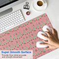 thumbnail image 4 of Long Mouse Pads for Desk,Pink Christmas Tree Pattern Desk Mats on Top Of Desks, Desk Mouse Pad Extra Large with 3mm Non-Slip Base and Stitched Edge for Gaming,Office,Work,Home 31.5x15.7in, 4 of 5