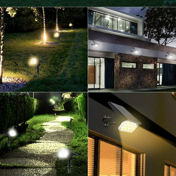 EGNMCR Solar Lights Outdoor Water Resitant LED Lighting Solar Powered Outdoor Lights Solar Garden Lights For Patio Yard Solar spotlight