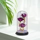 thumbnail image 5 of Rosa iluminada, rosa encantada con lámpara LED, flores artificiales, rosa falsa, regalo Púrpura, 5 of 8