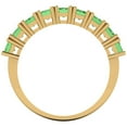 thumbnail image 5 of 2.61 ctw Wedding Band for Women - 18K Yellow Gold Simulated Green Diamond Stackable Eternity Ring, 5 of 6