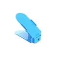 thumbnail image 3 of kurtrusly Plastic Shoes Display Rack Organizer Space-Saving Storage Adjustable Durable blue, 3 of 3