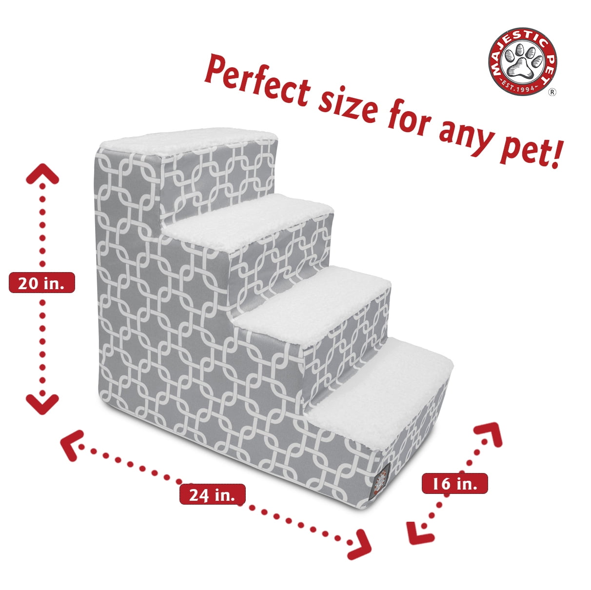 Majestic Pet 3 Step Portable Pet Stairs Products 