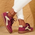 thumbnail image 5 of NexTorq Womens Flat Shoes, Womens Walking Shoes, Shoes for Women Sneakers, Slip On Shoes Women, Women Classic Retro Fashion Sneakers Casual Walking Footwear Anti Slip Trainers, Deep Red, 8.5, 5 of 8