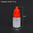 thumbnail image 2 of Uxcell 0.17 oz Empty Small Mouth Squeezable Eye Liquid Dropper Bottle Plastic Red 10 pcs, 2 of 6