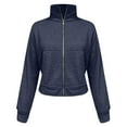 thumbnail image 5 of BDPORKAS Zip Up Hoodie Women Oversizd Fleece Sweatshirt Full Zipper Comfy Jacket with Thumb Holes, 5 of 5