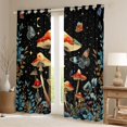 thumbnail image 2 of Manfei Mushroom Butterfly Black Out Curtains for Boys Girls,Bohemian Theme Curtains Pack of 2 (42x63 Each),Starry Sky Bedroom Curtains,Super Cozy Room Decor, 2 of 6