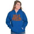 thumbnail image 3 of Meat Sweats Foodie Steak Bacon Eating Unisex Plus Size Zip Hoodie Brisco Brands 3X, 3 of 6