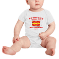 thumbnail image 2 of Everyone Loves a Nice Macedonian Boy Baby Bodysuits Newborn Clothes (White, 6-12 Months), 2 of 5