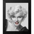 thumbnail image 2 of Consani, Chris 12x14 Black Modern Framed Museum Art Print Titled - The Look Red Lips, 2 of 5