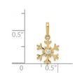 thumbnail image 4 of FB Jewels 14K Yellow Gold Polished CZ Snowflake Charm, 4 of 4