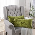thumbnail image 4 of Home Soft Things Crushed Velvet 2 Piece Throw Pillow Cover Set - Avocado - 14" x 26", 4 of 7