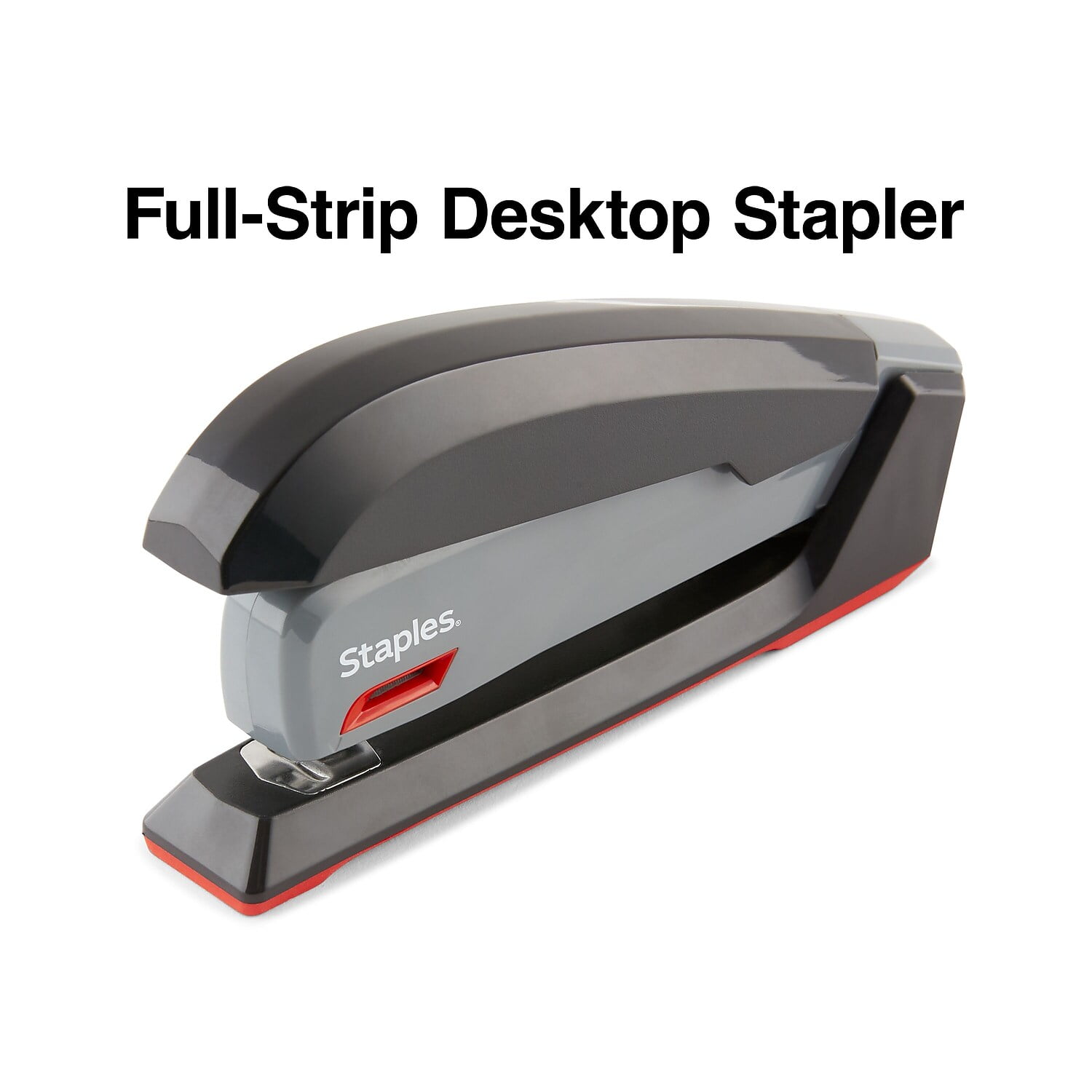 Staples Desktop/Handheld Stapler, 20 Sheet Capacity, Black and Gray (40897)