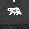 thumbnail image 4 of Inktastic Montana White Bear Silhouette Girls Baby Dress, 4 of 5