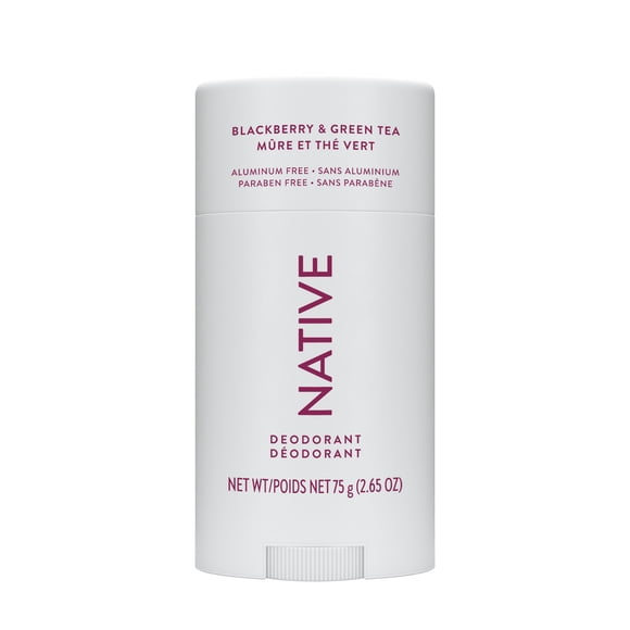 Native Natural Deodorant, Blackberry & Green Tea, Aluminum Free, 75 g