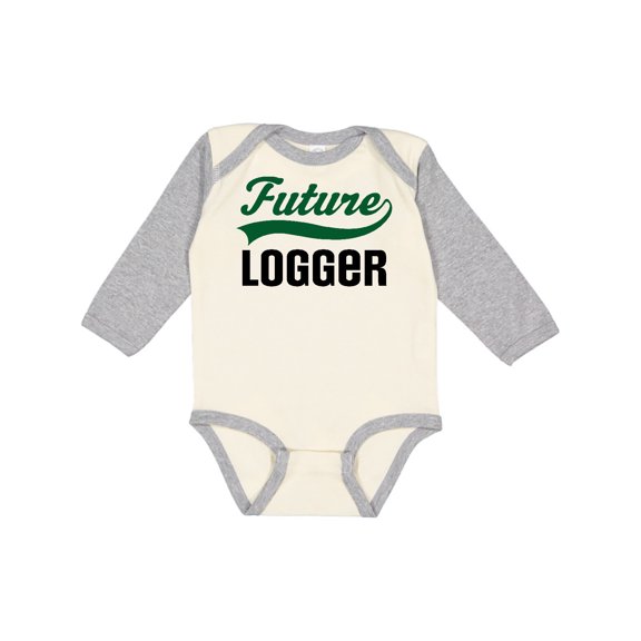 Inktastic Logging Future Logger Boys Long Sleeve Baby Bodysuit