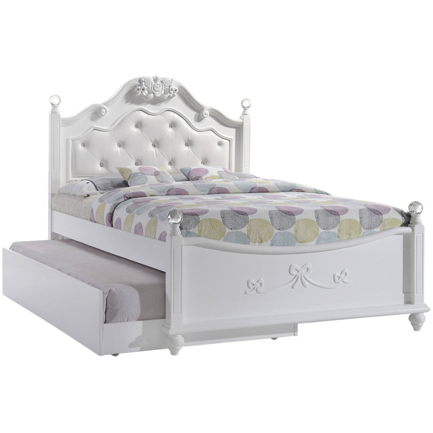 Picket House Furnishings Annie Full Platform Bed w/ Storage Trundle