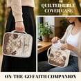 thumbnail image 4 of ZUXONGSY Rose Sheep Cross Print Bible Cover Case for Women Quilted Bible Protector Large ChuZU Bag with Pen Holder Carrying Book Case for Religious, 4 of 7