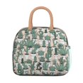 thumbnail image 2 of Minimalist Botanical Cactus Insulated Lunch Bag – Reusable Thermal Cooler Tote with Aesthetic Succulen and Desert Style for Commuting and Office Use, 2 of 6
