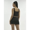 thumbnail image 3 of No Boundaries Active Square Neck Top and Skort Set, 2-Piece, Women's, 3 of 5
