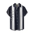 thumbnail image 4 of Short Sleeve Button Shirt Men'S Casual Short Sleeve Shirt Loose Shirt With Pocket L, 4 of 4