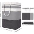 thumbnail image 6 of Scidweet 3-Pack Laundry Basket Set, 75L Freestanding Waterproof Collapsible Cotton Large Clothes Laundry Hamper with Handles, 6 of 7