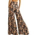 thumbnail image 2 of Qiylii Women's Belted Palazzo Pants, Bohemian High Waist Floral/Plaid/Paisley Print Loose Beach Pants, 2 of 3