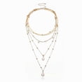 thumbnail image 5 of Collar de estrellas, lunas y relámpagos estilo boho con colgante de luna dorado, 5 of 5