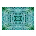 thumbnail image 2 of Abstract Cutting Board, Star Inside Square Shaped Tie Dye Effect Print Surreal Soft Monochrome Graphic, Decorative Tempered Glass Cutting and Serving Board, Large Size, Teal and Blue, by Ambesonne, 2 of 5