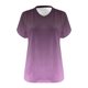 thumbnail image 4 of Camisetas de Verano de las Mujeres de Manga Corta con Cuello en V de Gran Tamaño Camiseta Deportiva Sólida, Base Cómoda Casual, 4 of 4