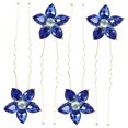 thumbnail image 5 of LOLIPPYY Rhinestone Wedding Hair Pins Set 4 Pieces Sparkling Bridal Hair Accessories 3.0x0.8x0.4 Inches, 5 of 8