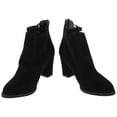thumbnail image 1 of 1 par de botines elegantes de moda para mujer, tacones altos, botas cortas, zapatos casuales de invierno y otoño para damas, negro (tamaño 39), 1 of 5