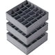thumbnail image 1 of Divisores organizadores de ropa interior para calcetines, organizadores de armario plegables de tela y cajas de almacenamiento para guardar calcetines, ropa interior, corbatas (gris), 1 of 5