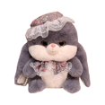 thumbnail image 3 of Conejo de dibujos animados de 25cm con sombrero de encaje Floral, peluche suave con forma de conejo, regalo para dormir, 3 of 4