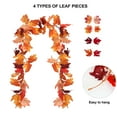 thumbnail image 4 of 2/1 Pack Fall Maple Garland Clearance - 5.6ft/Strand Artificial Fall Garlands Leaves Autumn Decor for Home Wedding Halloween Thanksgiving Party, 4 of 7