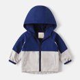 thumbnail image 2 of eczipvz Baby Winter Jacket Toddler Baby Boys Girls Hooded Jacket Windbreaker Lightweight Coat Autumn Long Sleeve Outwear Navy,4-5 Years, 2 of 6