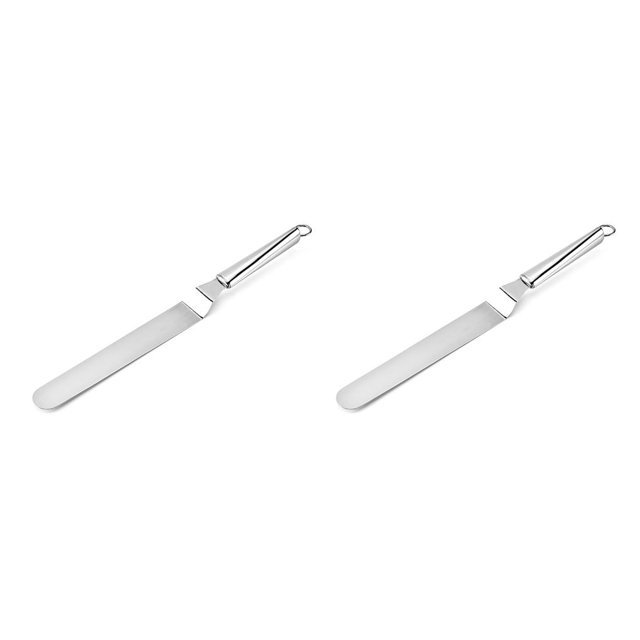 Advancent Espátula para mantequilla y crema de pasteles, rascadores de acero inoxidable con mango largo para glaseado, esparcidor de panadería DIY para Type3 NO3 Advancent CBP164966