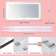 thumbnail image 5 of LED Mirrors for Car, Mirror for Makeup, USB Charging, Non-Polarized Dimmer, Three Light Modes, LED Mirrors for Car Sun Visor, White, 5 of 5