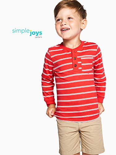 Simple Joys by Carters Girls 3-Pack Graphic Long-Sleeve Tees Pack of 3 
