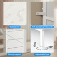 thumbnail image 3 of Fairy White Tall Dresser with 7 Fabric Drawers, Bedroom Storage Organizer for Closet, Entryway, Hallway, 3 of 6
