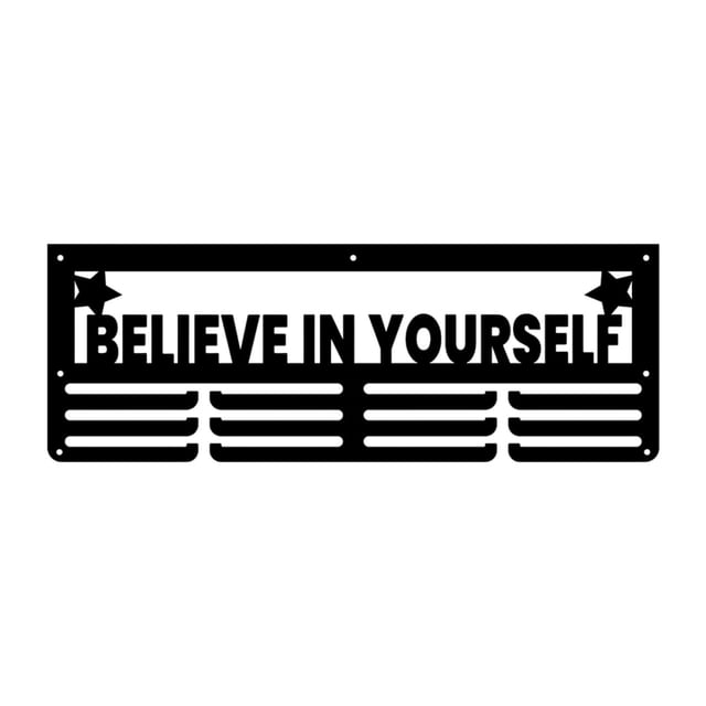 TISHITA Metal Hanger Display Iron Display Hanger Rack for Sports Medals Sports Award believe yourself
