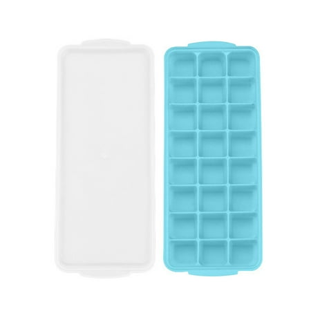 

24 Ice Trays With Lids Stackable Silicone Ice Trays For Easy Release