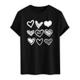 thumbnail image 2 of Ceisia Men's Casual Heart-Printed Short Sleeve Crew Neck Gift T-Shirt, 2 of 4