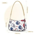 thumbnail image 3 of FORMRS Womens Shoulder Bag with Chain Strap Clutch Purse Cute Tote Handbag, Cartoon American Football Helmets, 3 of 7