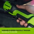 thumbnail image 4 of Greenworks PowerAll 24V Brushless 60 ft-lb 3/8" Ratchet Wrench, 2Ah Battery and 30W Cable, RW380A1, 4 of 16