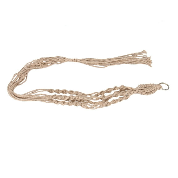 TAILTOSS 1Pcs Jute Cotton Plant Hanger Classic Retro Design for Ceiling Decorations Flower Pot Macrame Hangers