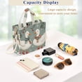 thumbnail image 5 of FORMRS Womens Corduroy Tote Bag Crossbody Shoulder Handbag with Pocket, Winter Goose Scarves, 5 of 7
