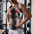 thumbnail image 5 of Pofeuu Shadows Behind Print Men's Workout Tank Tops Sleeveless Muscle Gym Shirt Quick Dry-Medium, 5 of 7