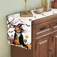 thumbnail image 1 of Cqxid Decorative Table Banner Under $5 Charm: Linen Witch Bat & Cat Halloween Table Runner Dust & Elegant Décor, 1 of 7