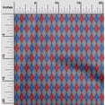 thumbnail image 1 of oneOone Cotton Cambric Gray Fabric Argyle Check Dress Material Fabric Print Fabric By The Yard 56 Inches Wide, 1 of 4
